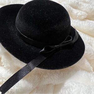 Vintage American Girl Pleasant Company Addy Black Velvet Derby Hat 18” doll